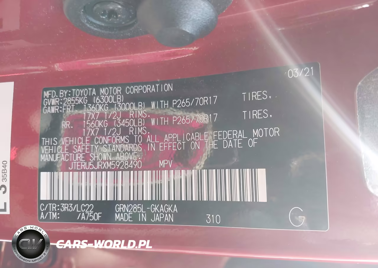 2021 Toyota 4Runner Trd Off Road Premium VIN:JTERU5JRXM5928490 - 9