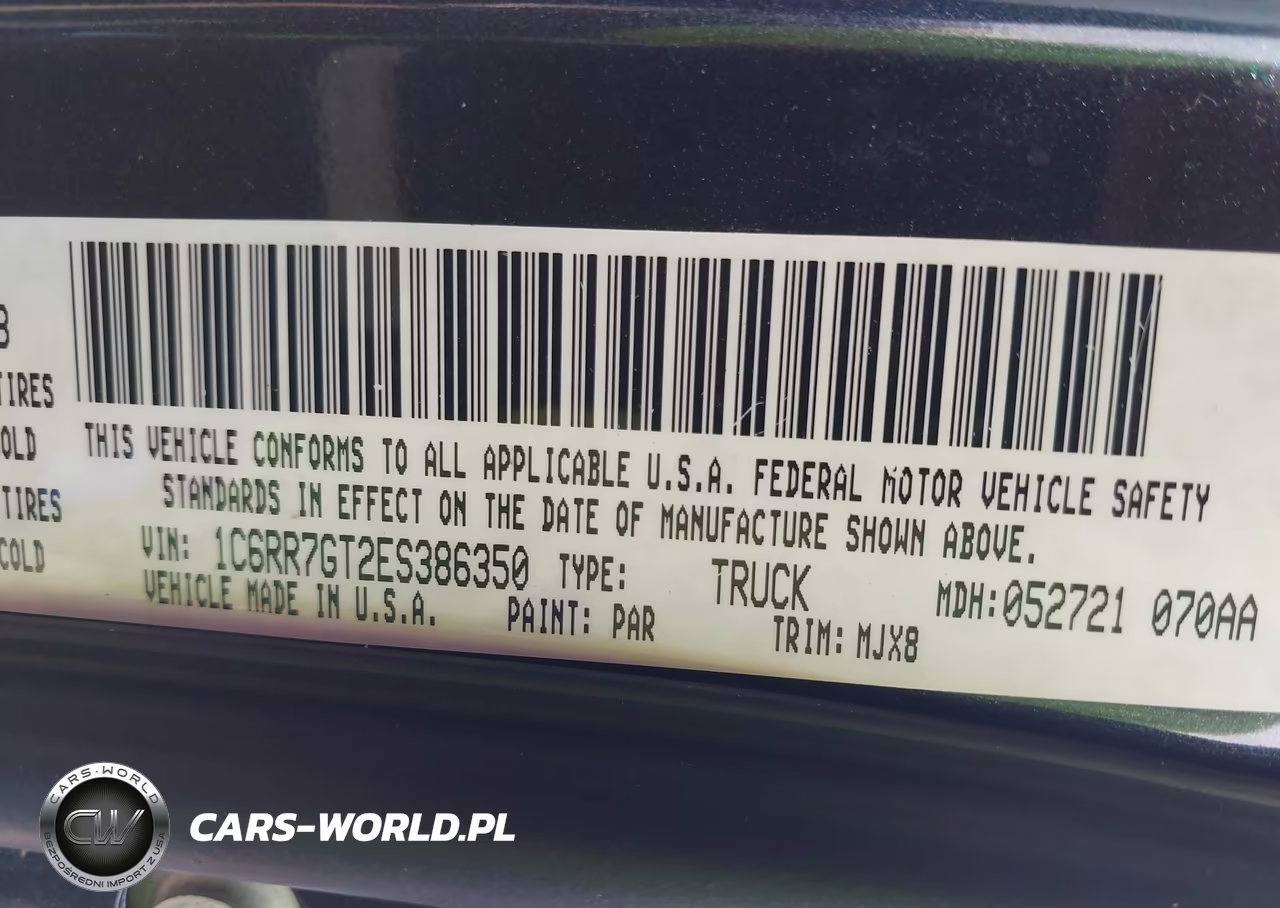 2014 Ram 1500 Big Horn VIN:1C6RR7GT2ES386350 - 9