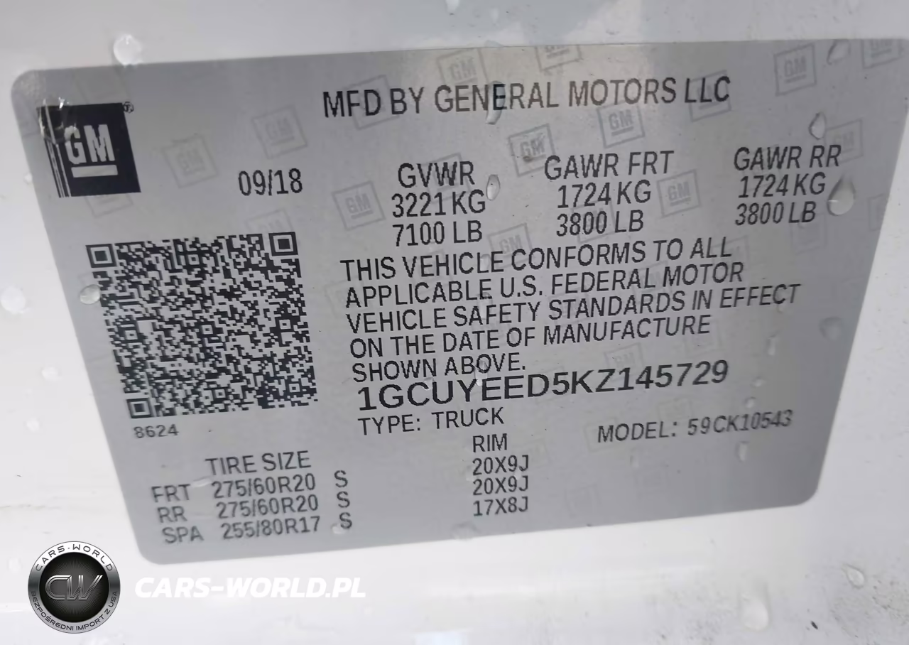 2019 Chevrolet Silverado 1500 Rst VIN:1GCUYEED5KZ145729 - 9