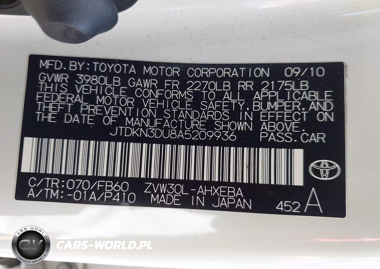 2010 Toyota Prius Iii VIN:JTDKN3DU8A5209936 - 9