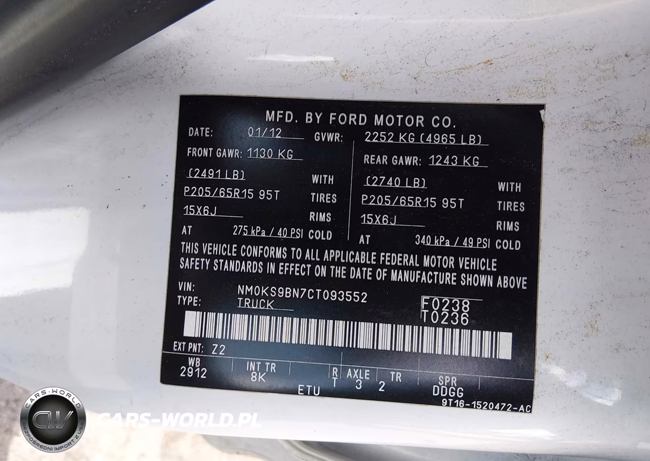 2012 Ford Transit Connect Xlt VIN:NM0KS9BN7CT093552 - 9