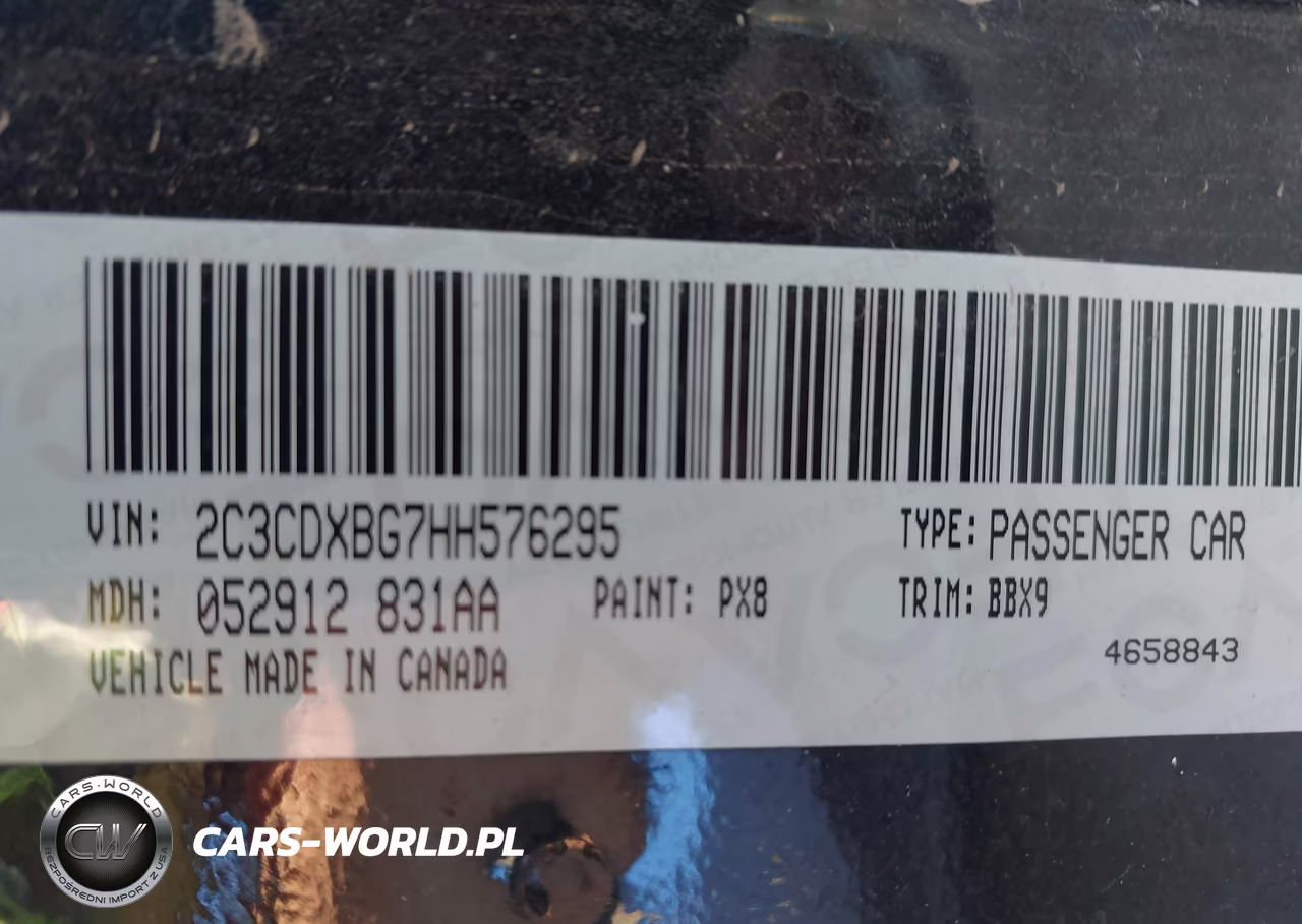 2017 Dodge Charger Se Rwd VIN:2C3CDXBG7HH576295 - 9