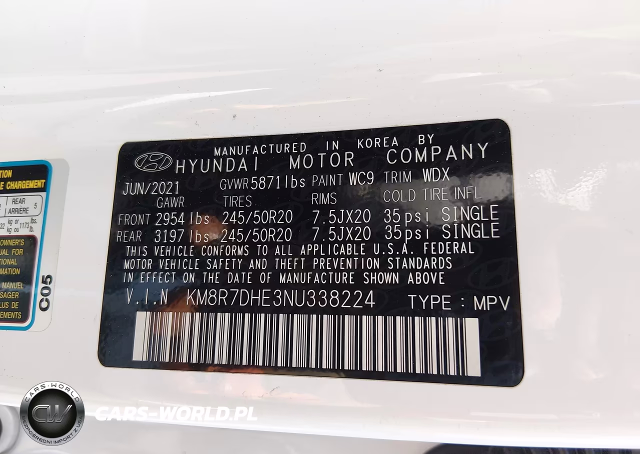 2022 Hyundai Palisade Calligraphy VIN:KM8R7DHE3NU338224 - 9