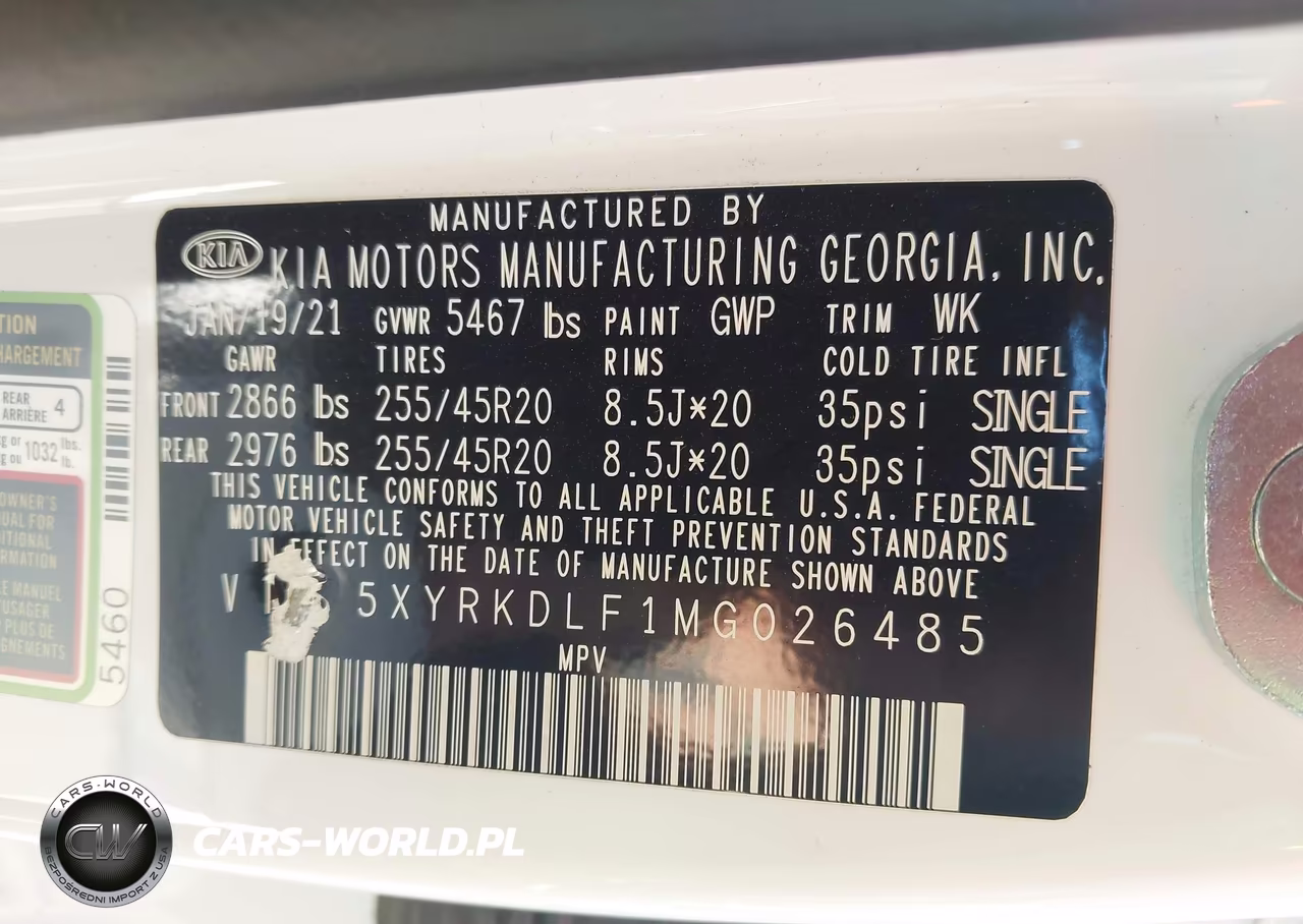 2021 Kia Sorento Sx VIN:5XYRKDLF1MG026485 - 9