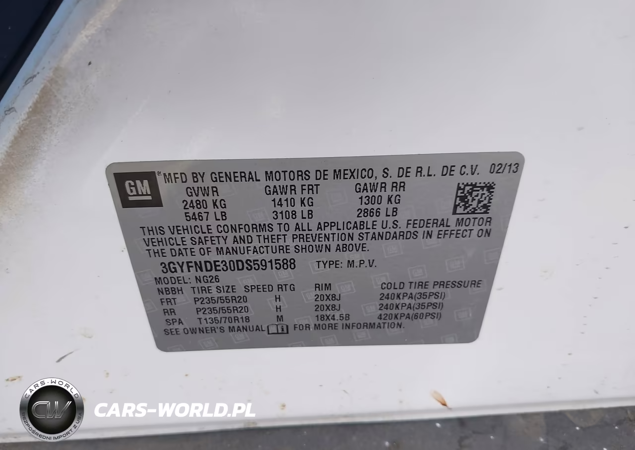 2013 Cadillac Srx Performance Collection VIN:3GYFNDE30DS591588 - 9