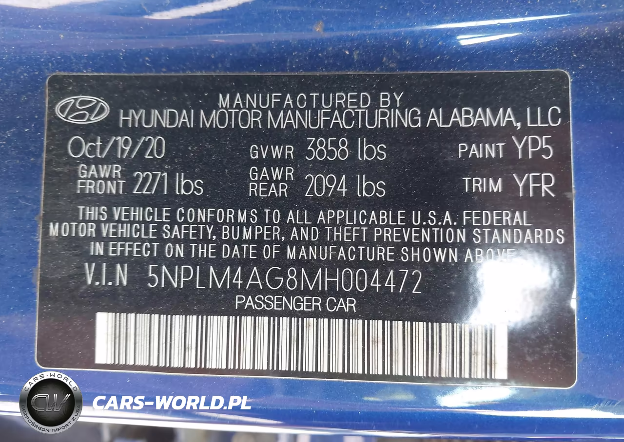 2021 Hyundai Elantra Sel VIN:5NPLM4AG8MH004472 - 9