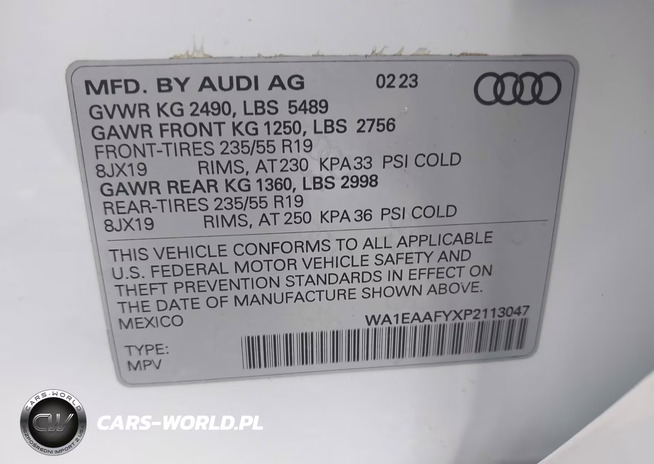 2023 Audi Q5 Premium Plus 45 Tfsi S Line Quattro VIN:WA1EAAFYXP2113047 - 9