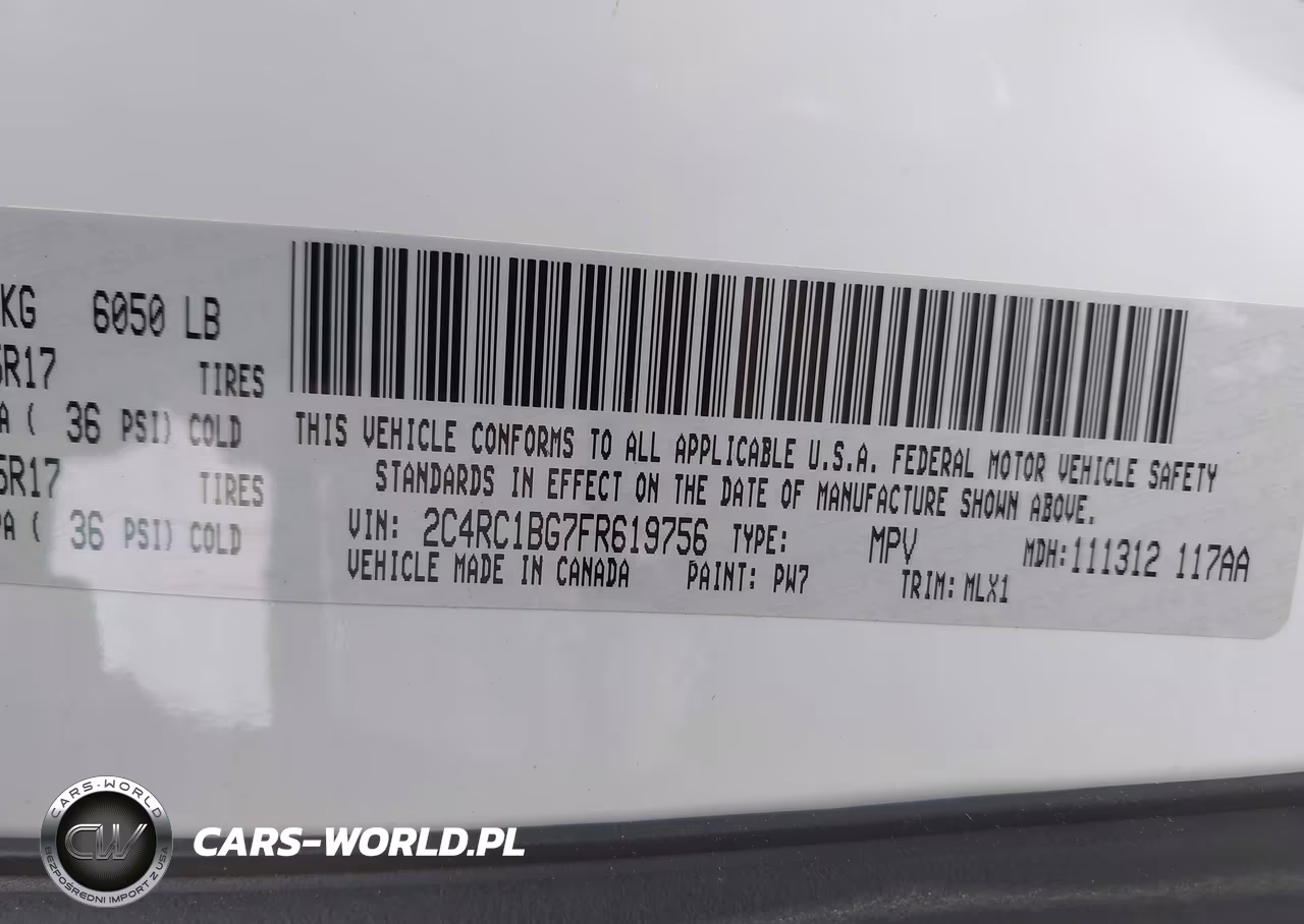 2015 Chrysler Town & Country Touring VIN:2C4RC1BG7FR619756 - 9