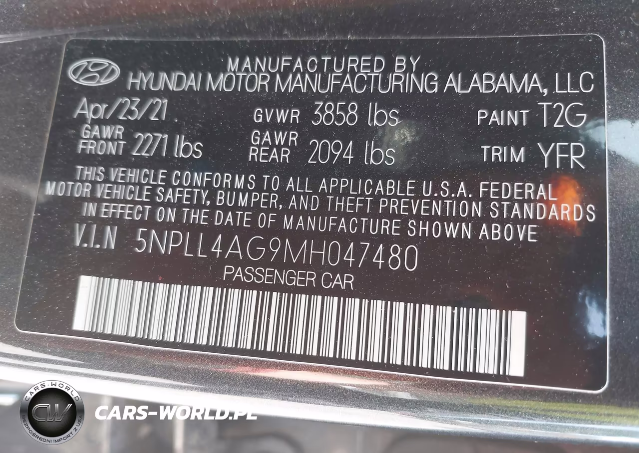 2021 Hyundai Elantra Se VIN:5NPLL4AG9MH047480 - 9