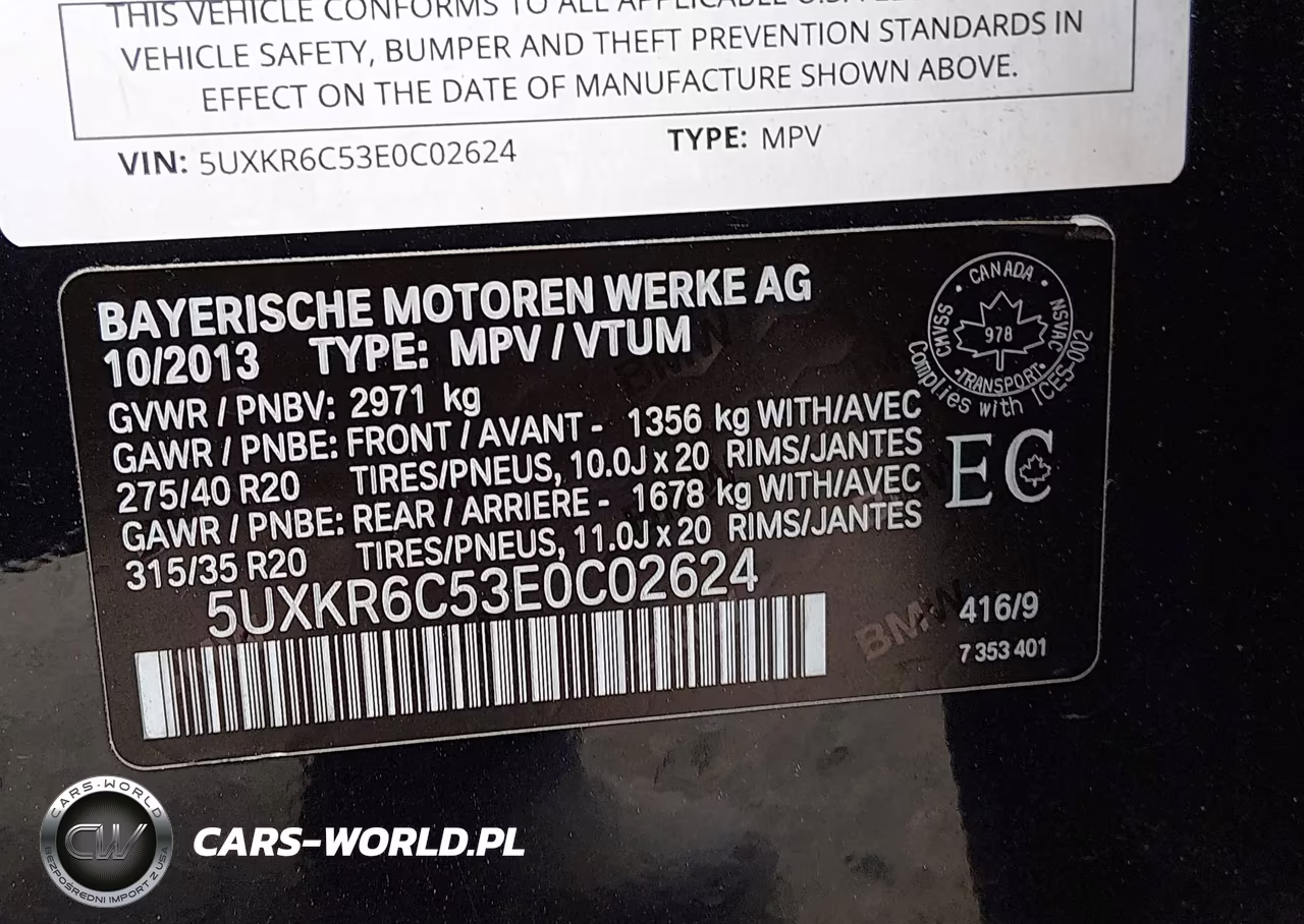 2014 BMW X5 xDrive50I VIN:5UXKR6C53E0C02624 - 9