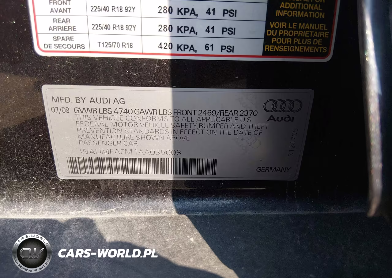2010 Audi A3 2.0T Premium VIN:WAUMFAFM1AA035008 - 9