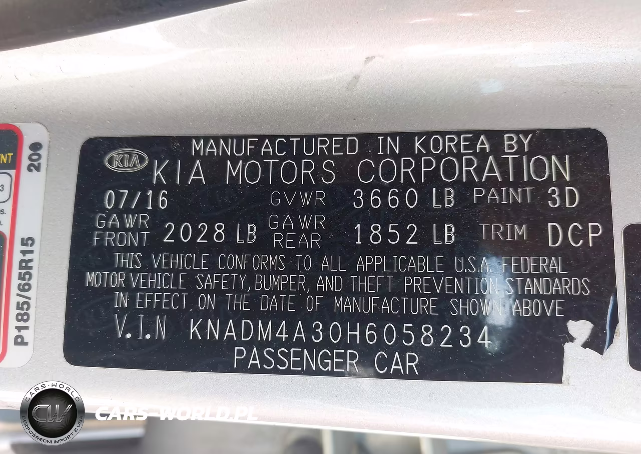 2017 Kia Rio Lx VIN:KNADM4A30H6058234 - 9