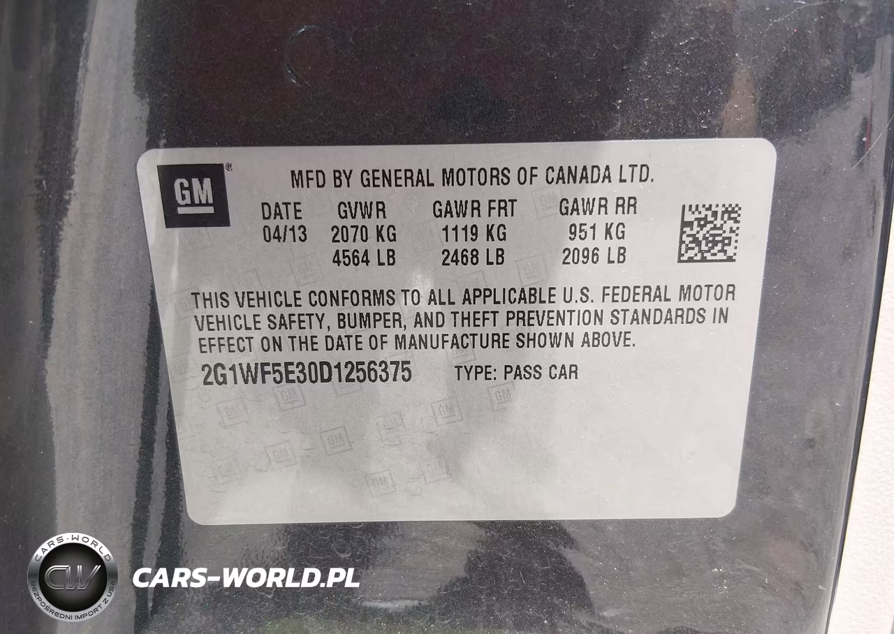 2013 Chevrolet Impala Ls VIN:2G1WF5E30D1256375 - 9