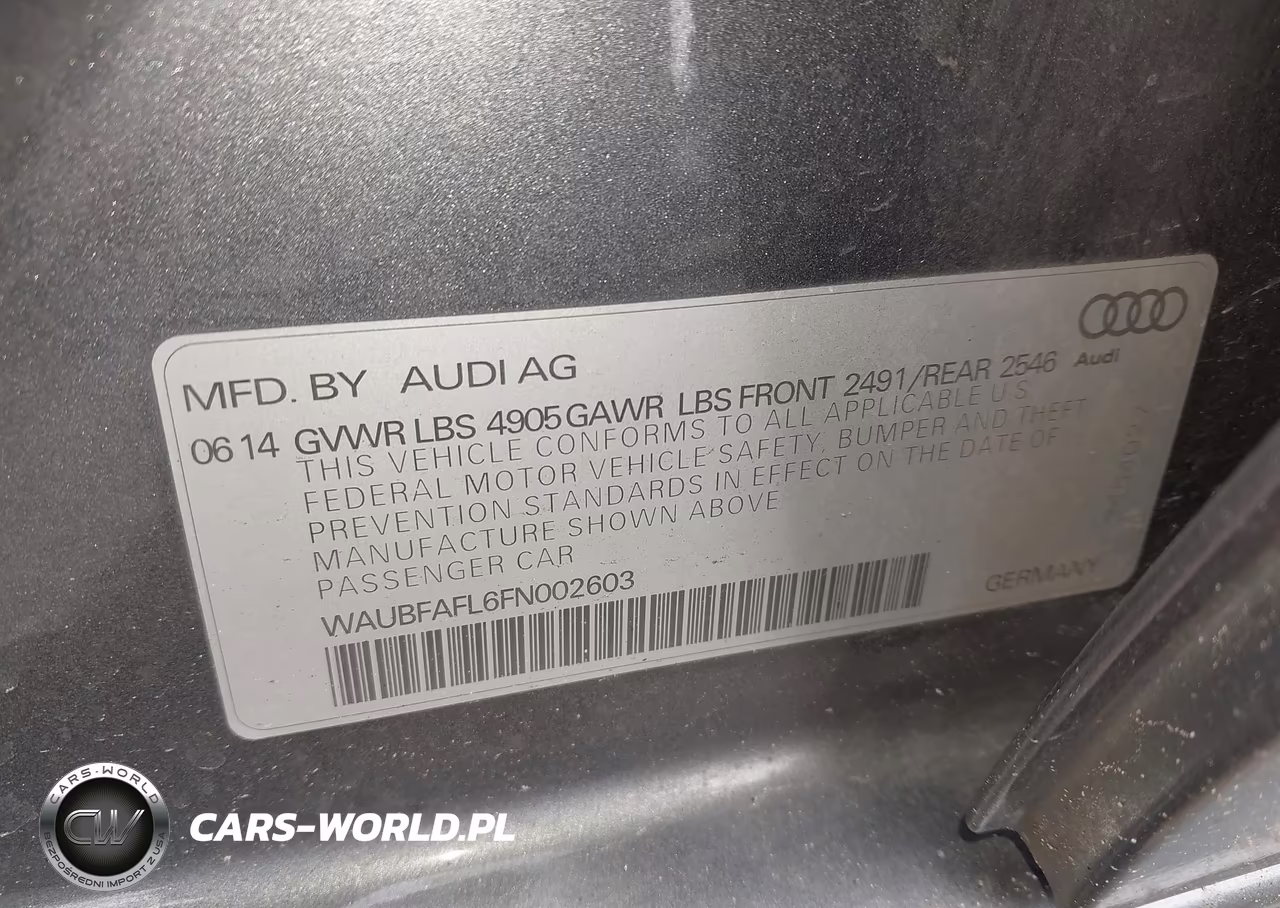 2015 Audi A4 2.0T Premium VIN:WAUBFAFL6FN002603 - 9
