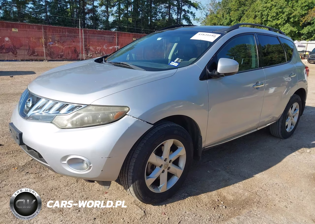 2009 Nissan Murano Sl VIN:JN8AZ18U89W012046 - 2