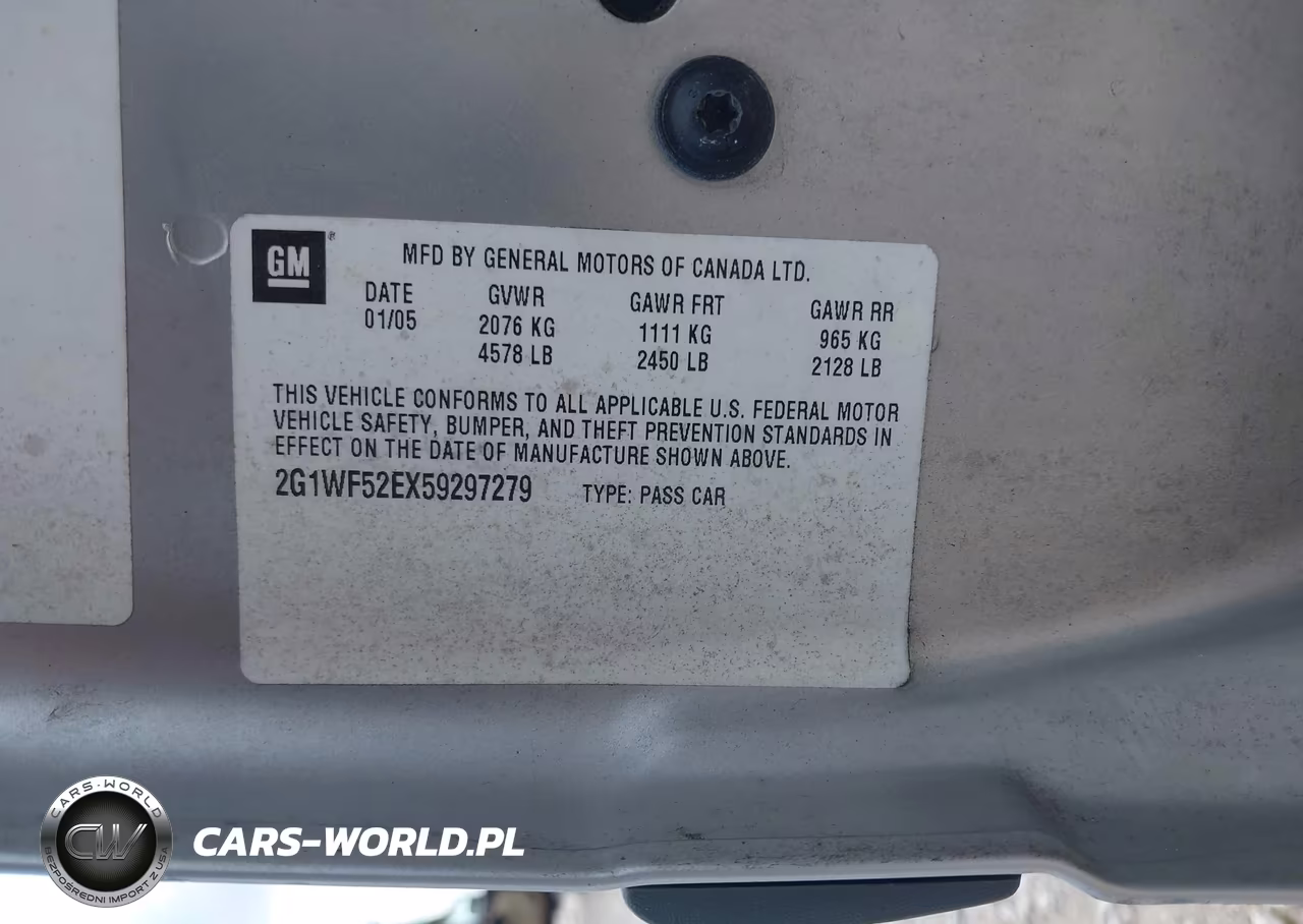2005 Chevrolet Impala VIN:2G1WF52EX59297279 - 9