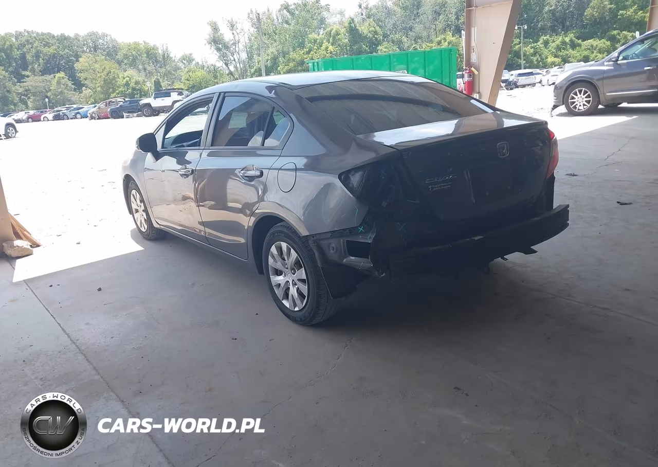 2012 Honda Civic Lx VIN:2HGFB2F59CH553492 - 3