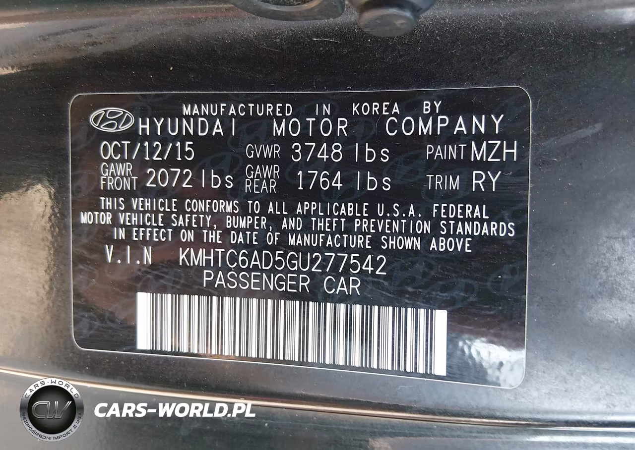 2016 Hyundai Veloster VIN:KMHTC6AD5GU277542 - 9