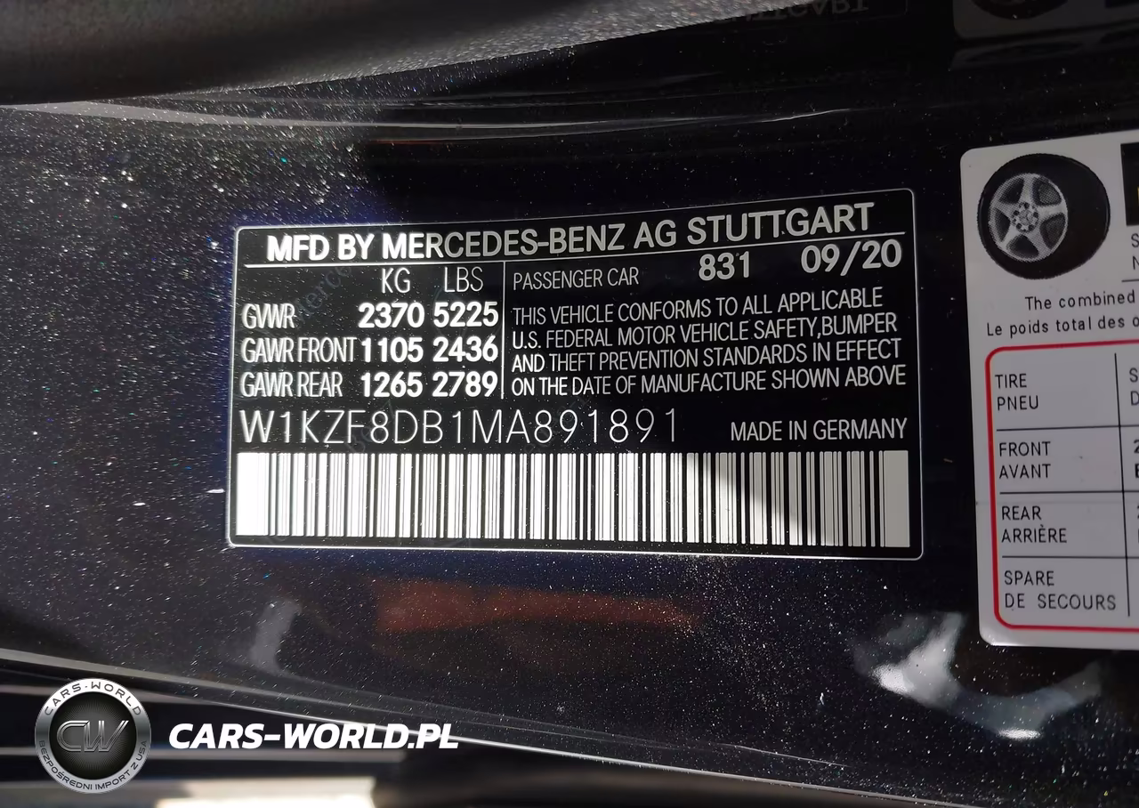 2021 Mercedes-Benz E 350 VIN:W1KZF8DB1MA891891 - 9