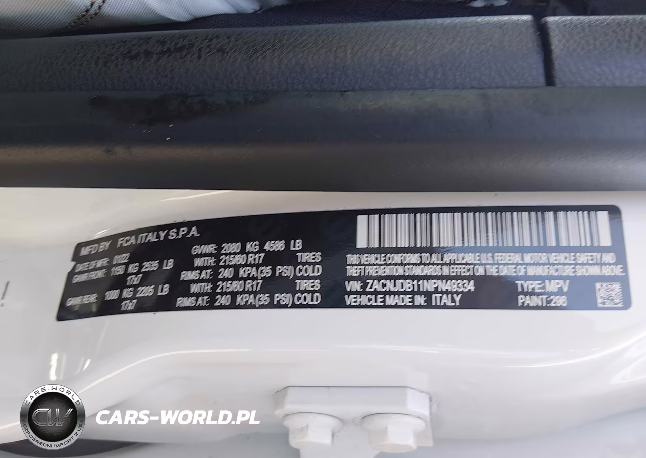 2022 Jeep Renegade Latitude 4X4 VIN:ZACNJDB11NPN49334 - 9