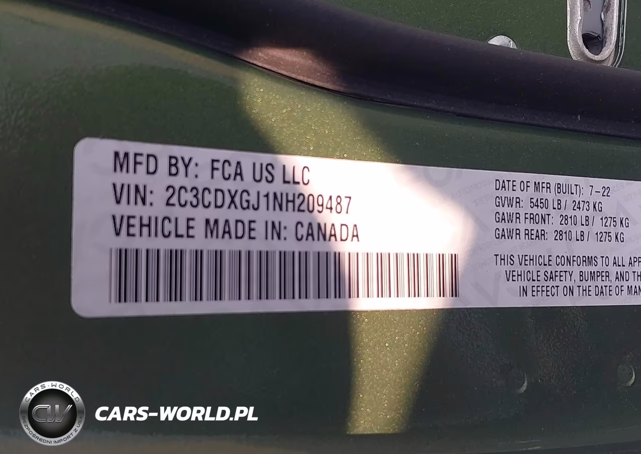 2022 Dodge Charger Scat Pack VIN:2C3CDXGJ1NH209487 - 9