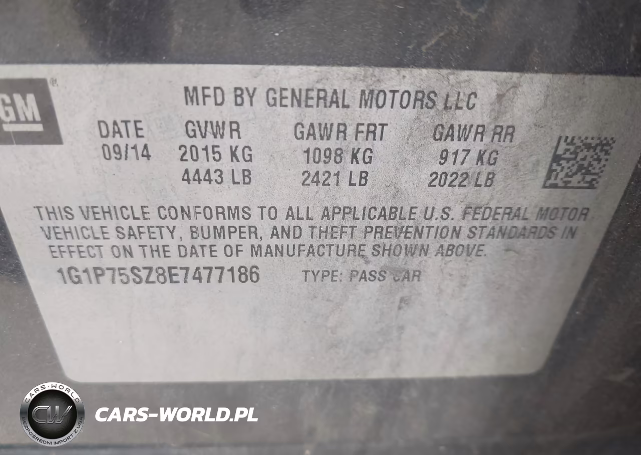 2014 Chevrolet Cruze Diesel VIN:1G1P75SZ8E7477186 - 9