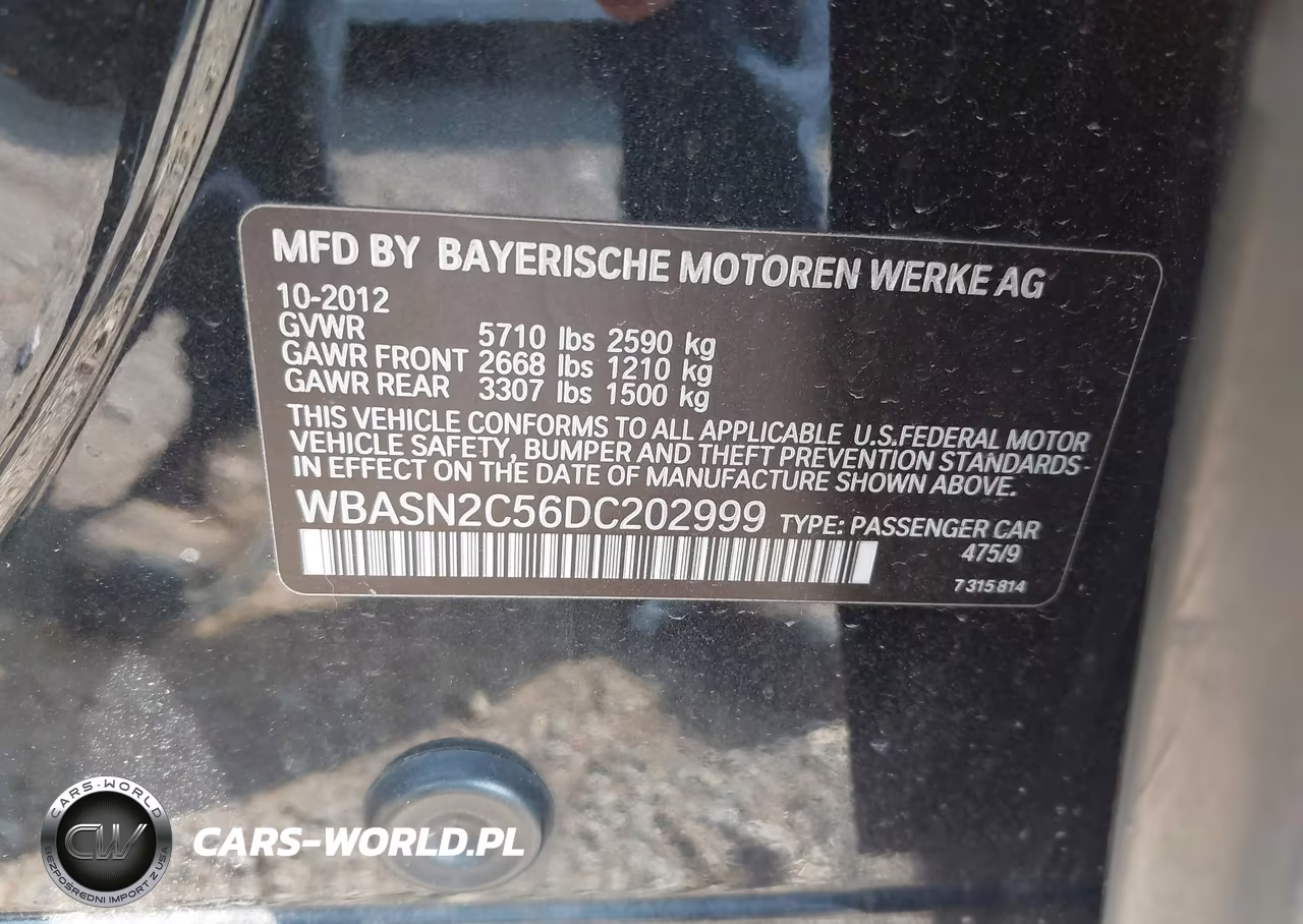 2013 BMW 535I Gran Turismo VIN:WBASN2C56DC202999 - 9