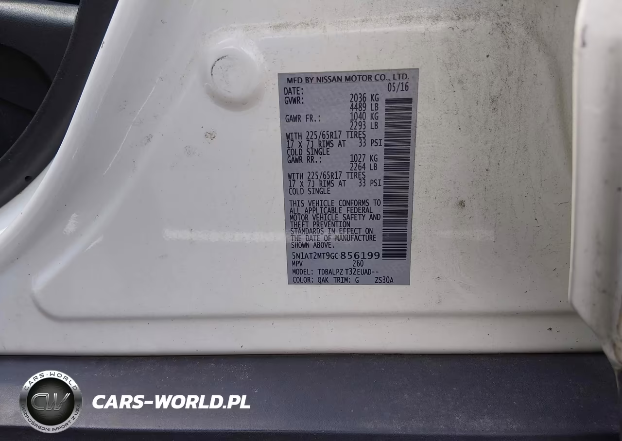 2016 Nissan Rogue S VIN:5N1AT2MT9GC856199 - 9