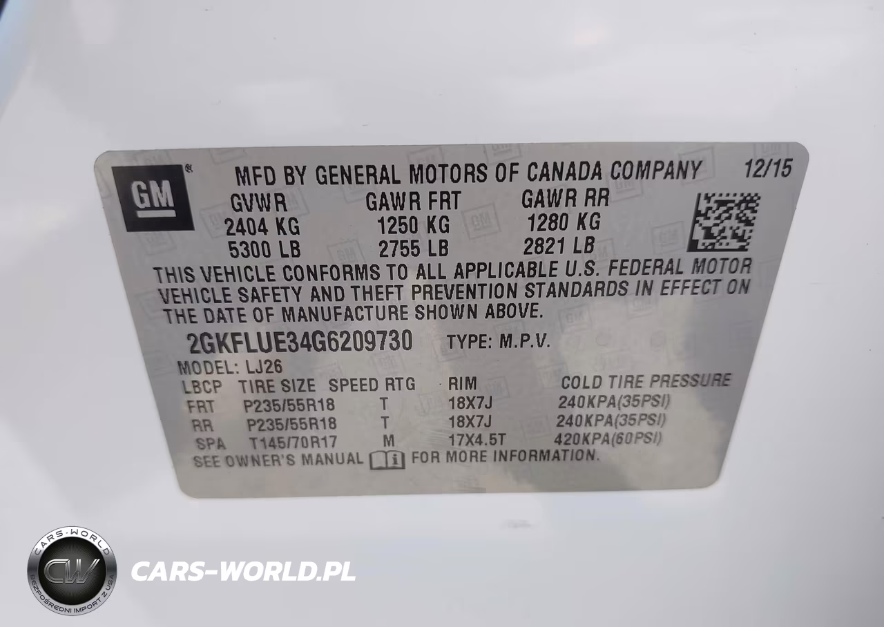2016 GMC Terrain Slt VIN:2GKFLUE34G6209730 - 9
