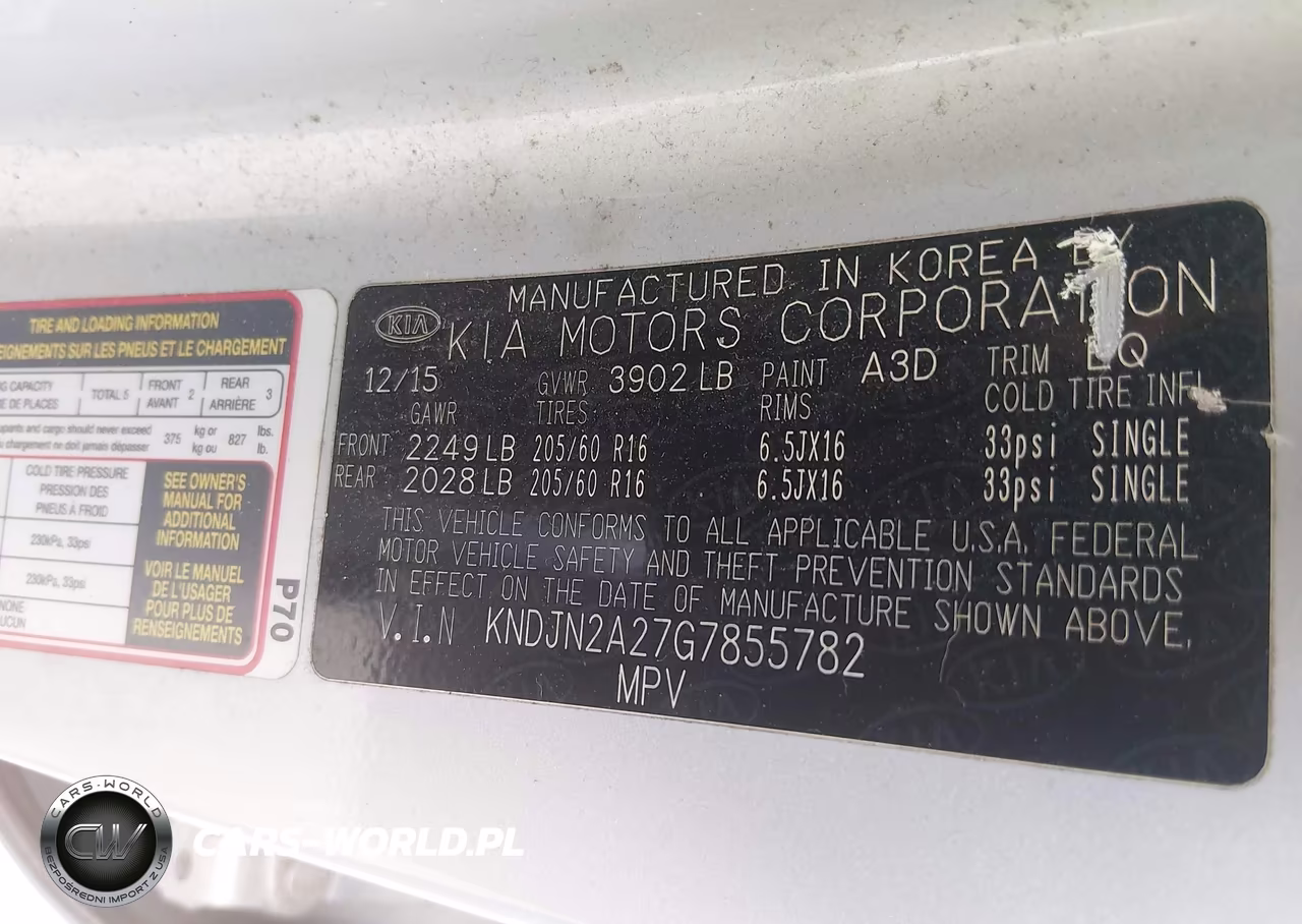 2016 Kia Soul VIN:KNDJN2A27G7855782 - 9