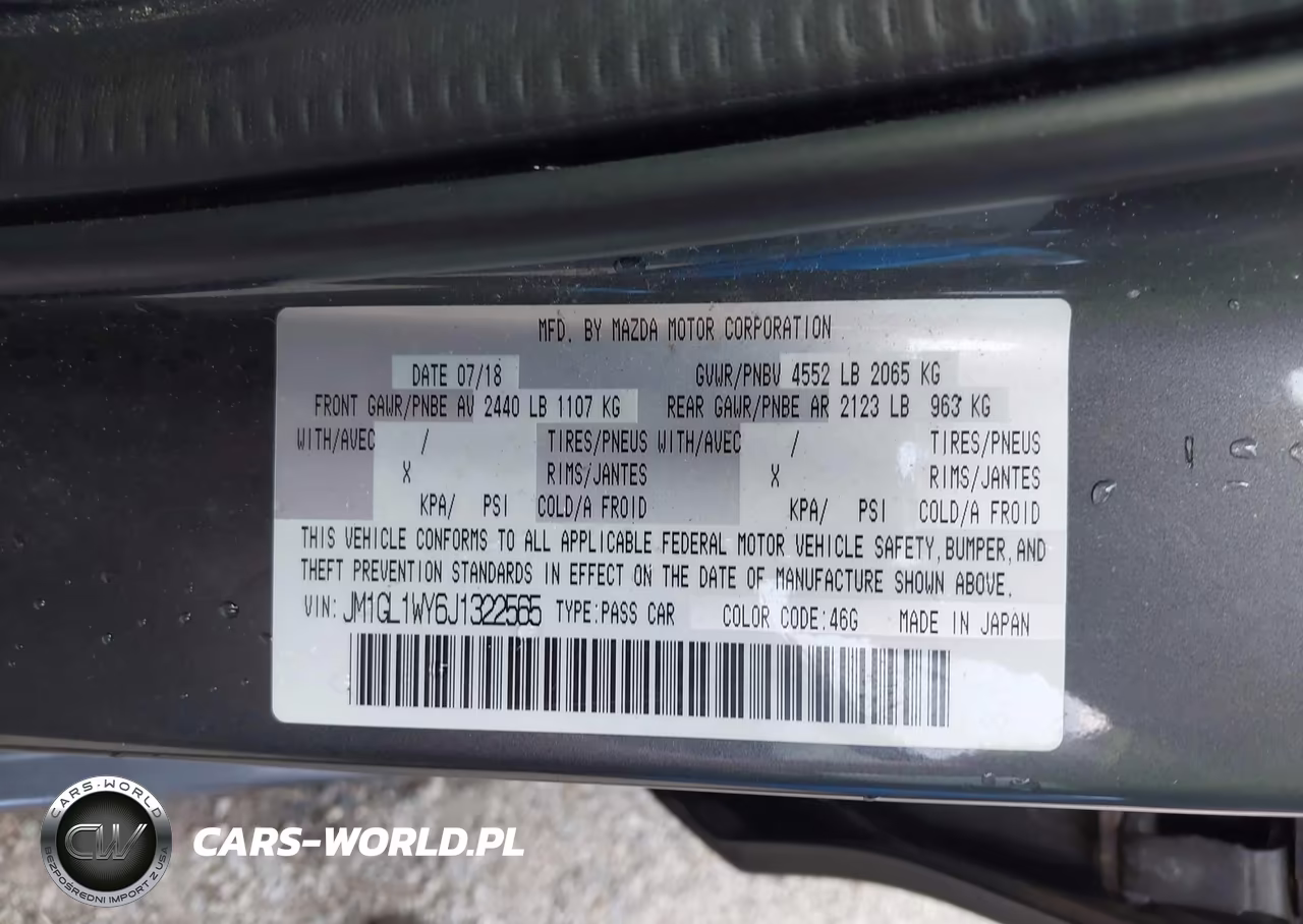 2018 Mazda Mazda6 Grand Touring Reserve VIN:JM1GL1WY6J1322565 - 9
