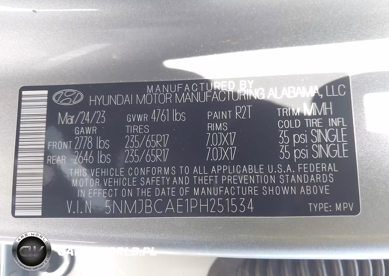 2023 Hyundai Tucson Sel VIN:5NMJBCAE1PH251534 - 9