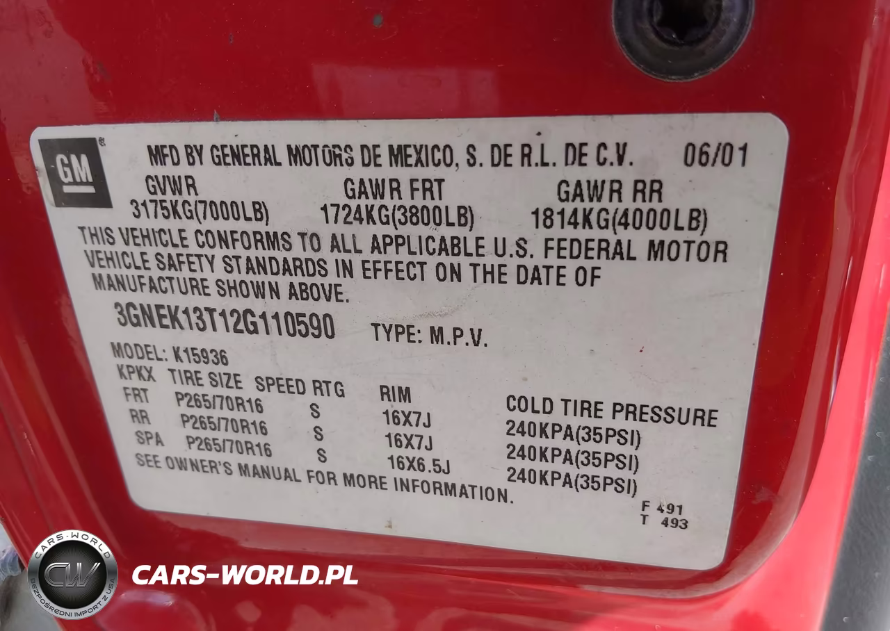 2002 Chevrolet Avalanche 1500 VIN:3GNEK13T12G110590 - 9