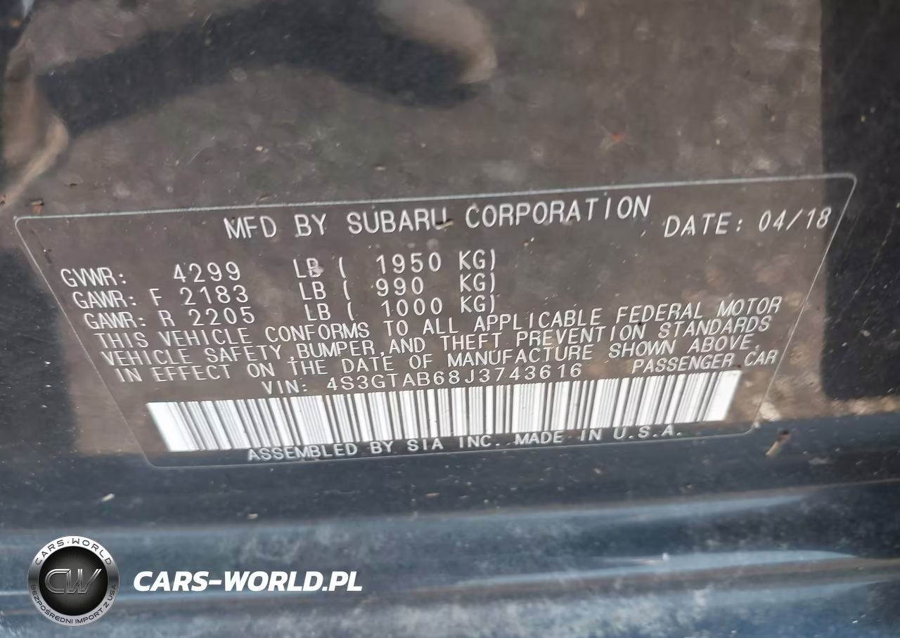 2018 Subaru Impreza 2.0I Premium VIN:4S3GTAB68J3743616 - 9