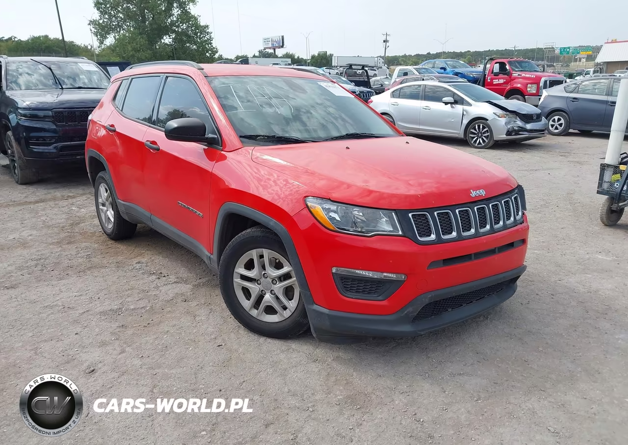 2018 Jeep Compass Sport Fwd VIN:3C4NJCAB6JT123620 - 1