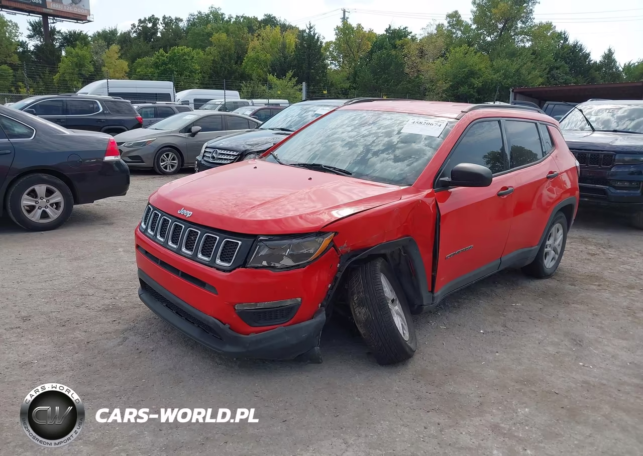 2018 Jeep Compass Sport Fwd VIN:3C4NJCAB6JT123620 - 2
