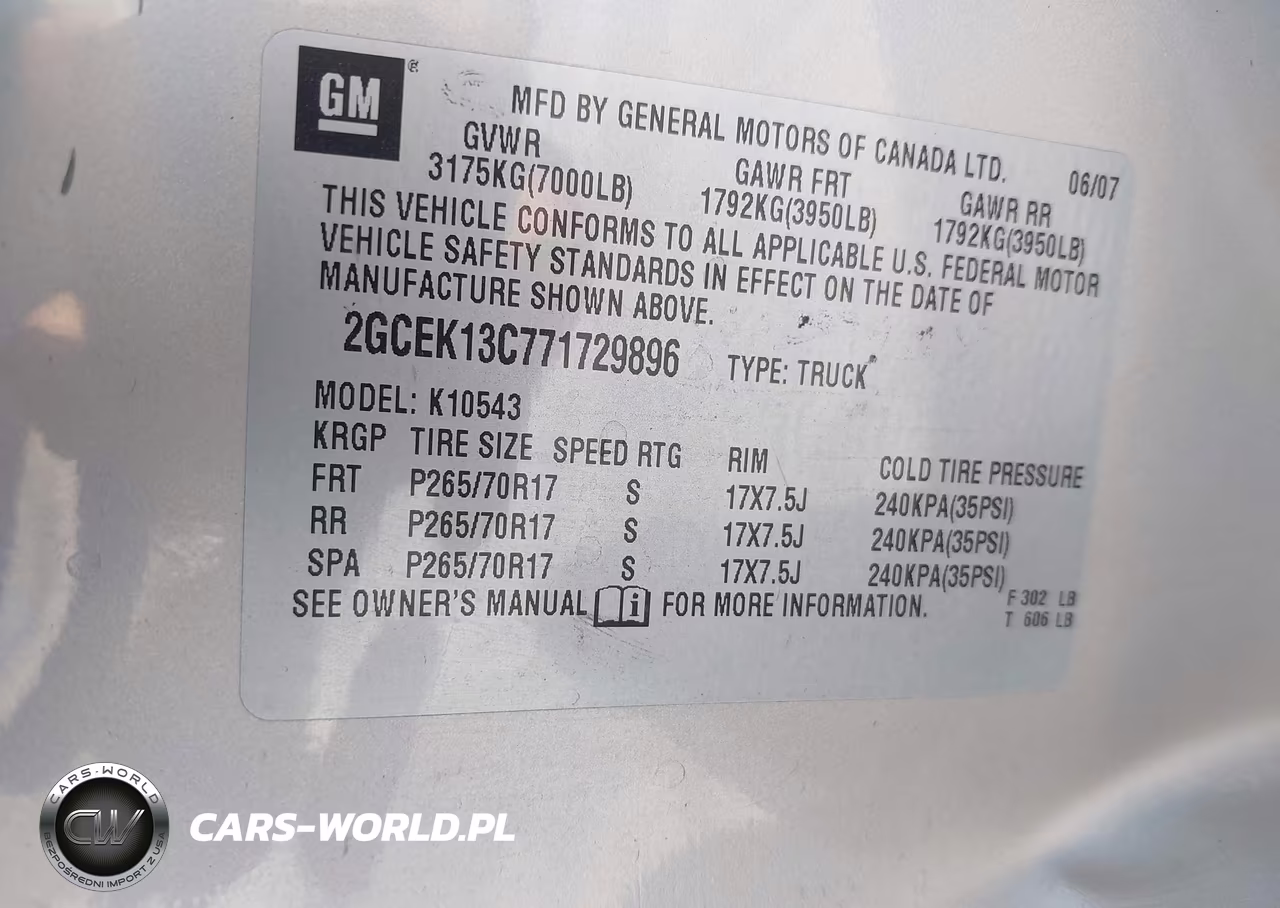 2007 Chevrolet Silverado 1500 Ls VIN:2GCEK13C771729896 - 9