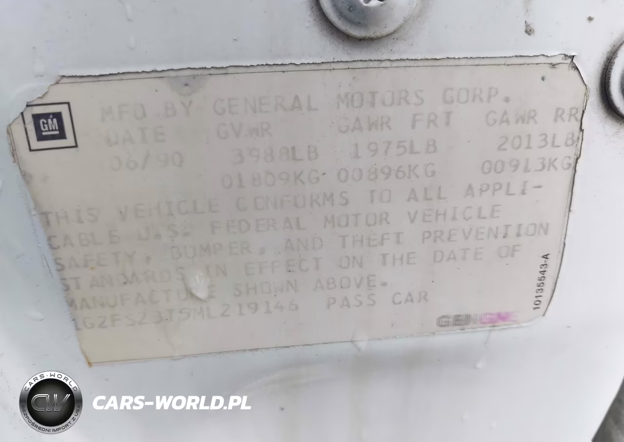 1991 Pontiac Firebird VIN:1G2FS23T5ML219146 - 9