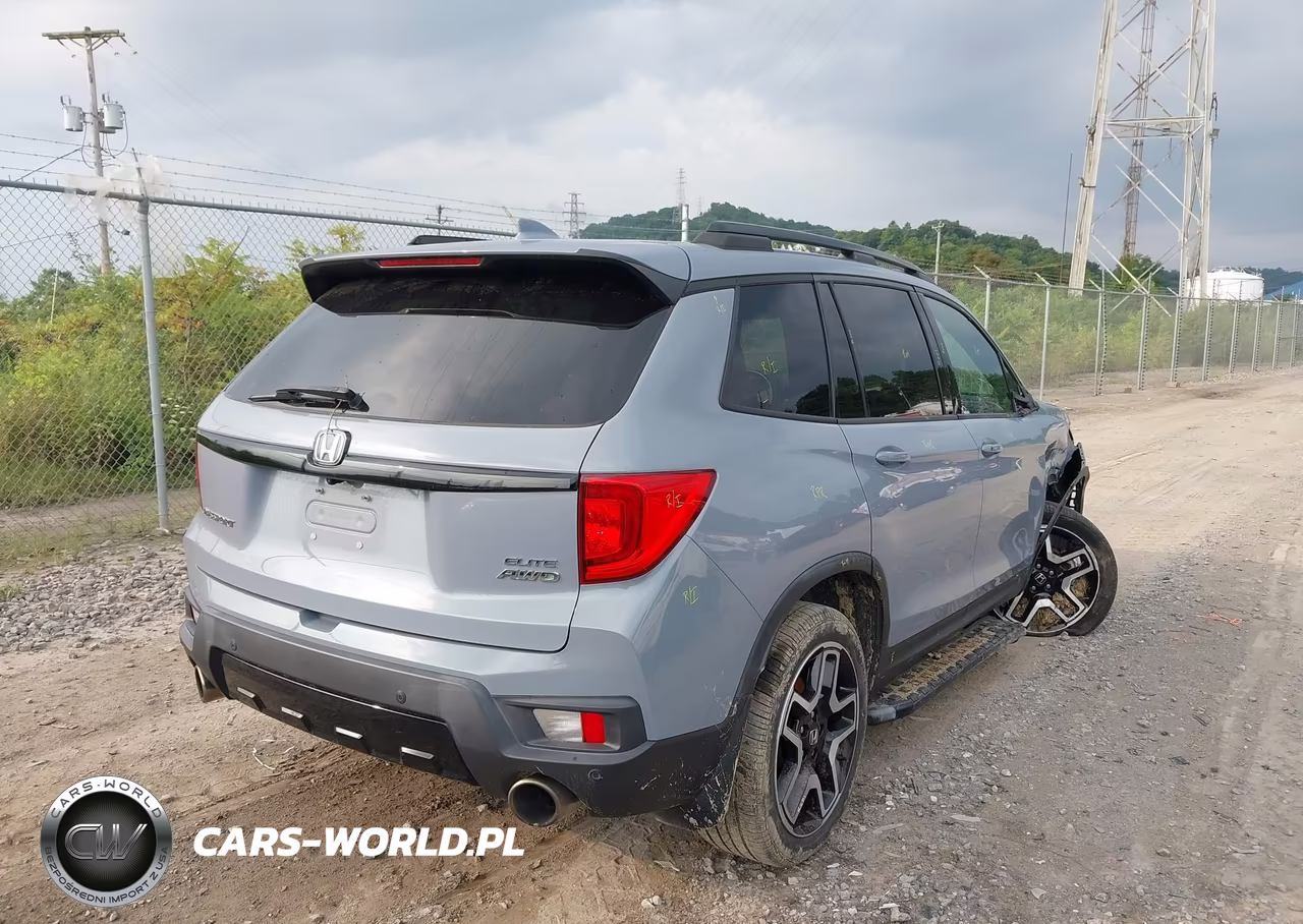 2022 Honda Passport Awd Elite VIN:5FNYF8H05NB002324 - 4