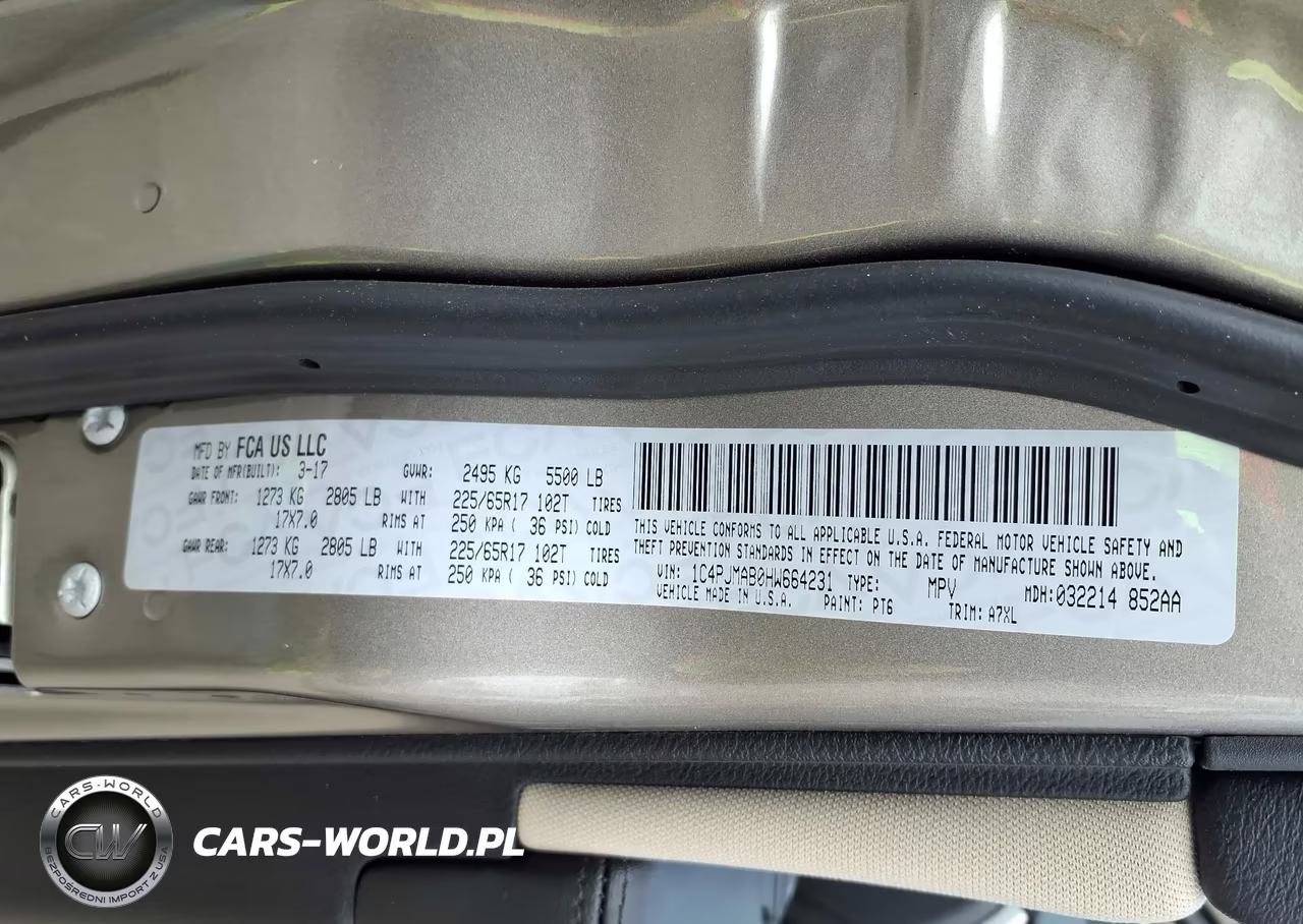 2017 Jeep Cherokee Sport VIN:1C4PJMAB0HW664231 - 9