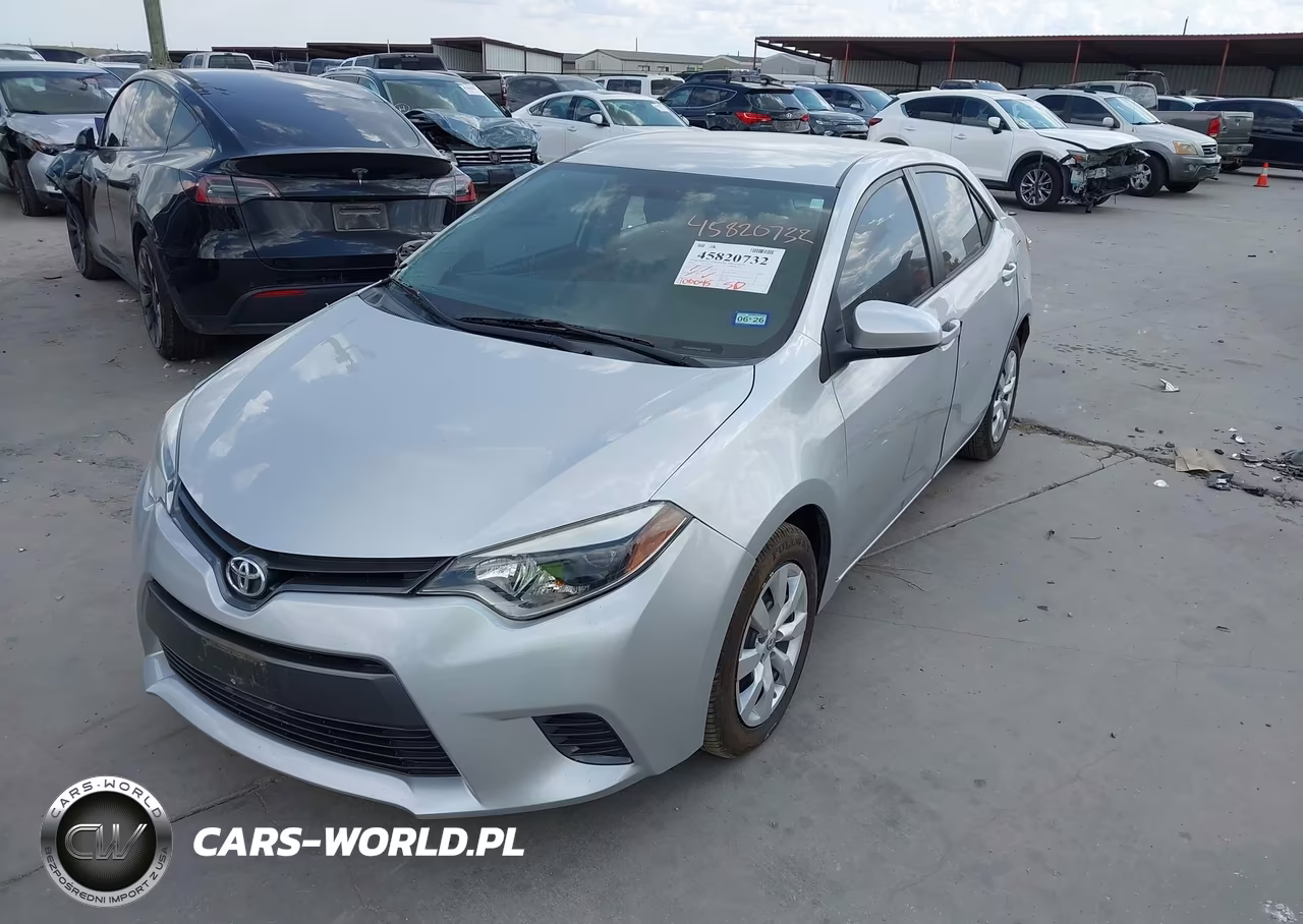 2016 Toyota Corolla Le VIN:5YFBURHE2GP470483 - 2