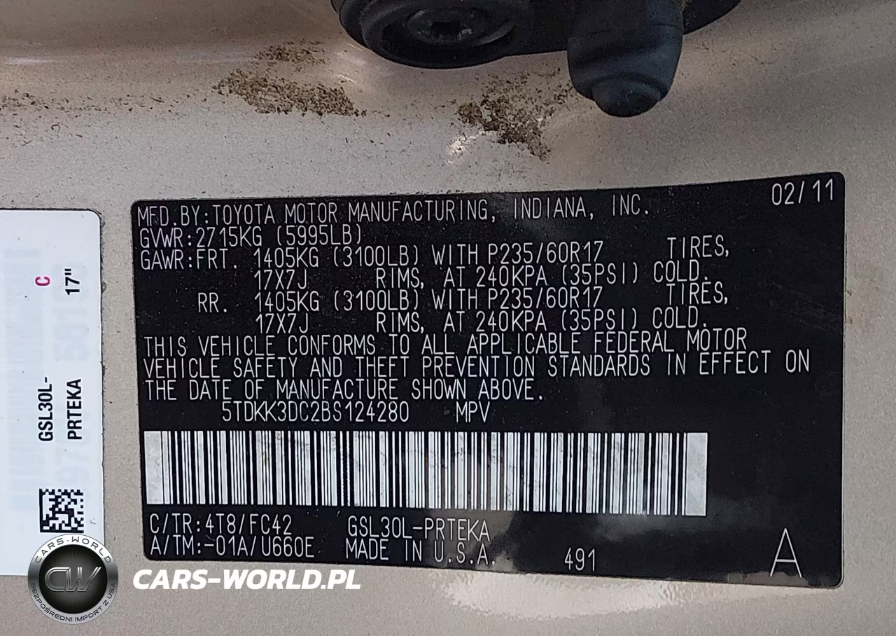 2011 Toyota Sienna Le V6 VIN:5TDKK3DC2BS124280 - 9