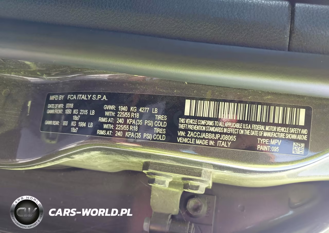 2018 Jeep Renegade Altitude Fwd VIN:ZACCJABB8JPJ08065 - 9