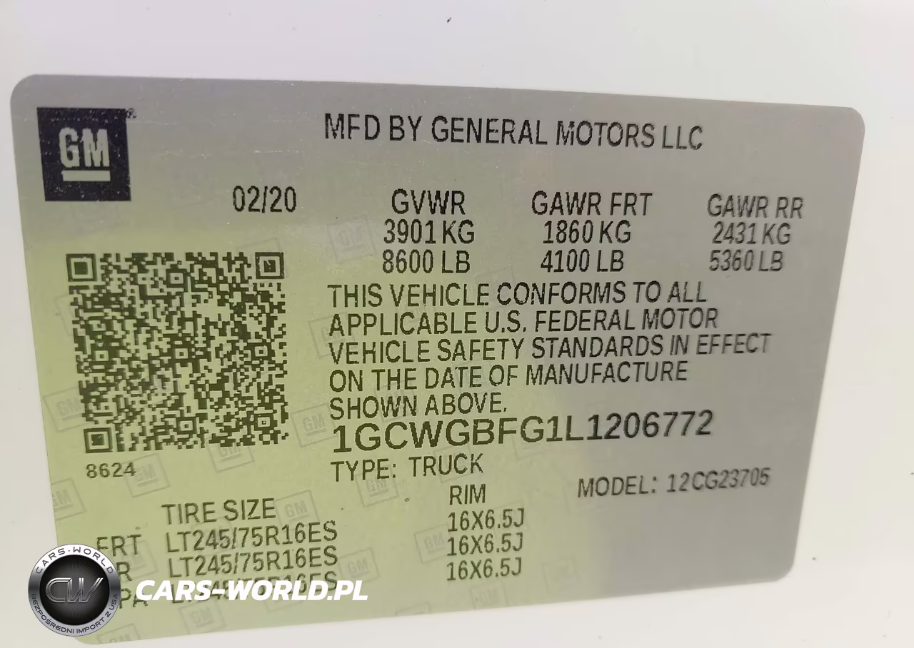 2020 Chevrolet 2500 Expre VIN:1GCWGBFG1L1206772 - 9