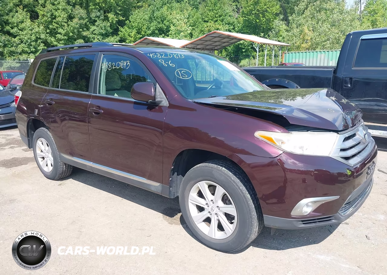 2012 Toyota Highlander Se VIN:5TDBK3EH7CS124920 - 1