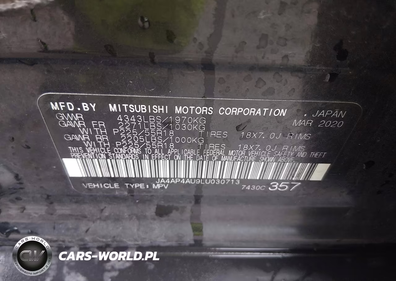 2020 Mitsubishi Outlander Sport 2.0 Se VIN:JA4AP4AU9LU030713 - 9