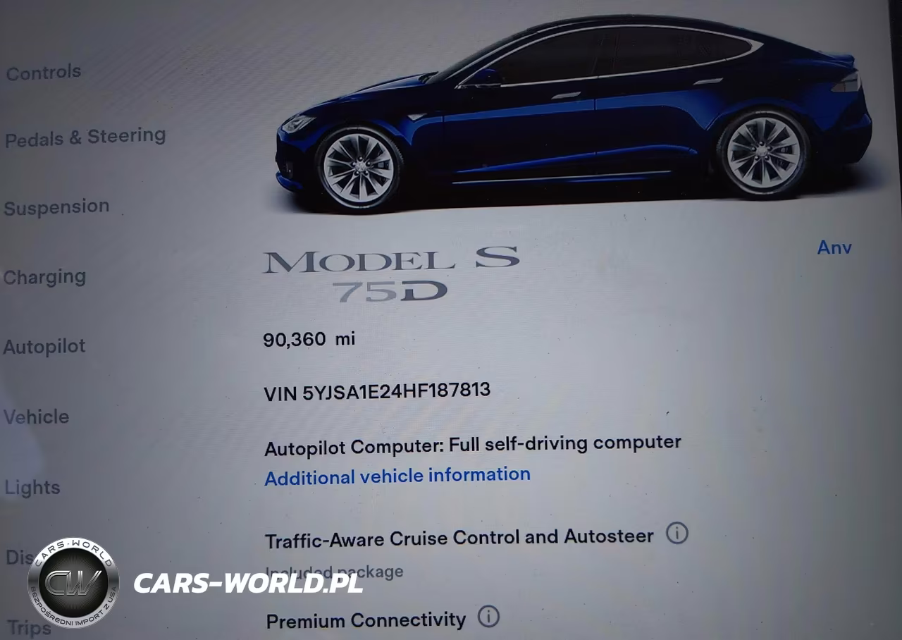 2017 Tesla Model S 100D-60D-75D-90D-P100D VIN:5YJSA1E24HF187813 - 15