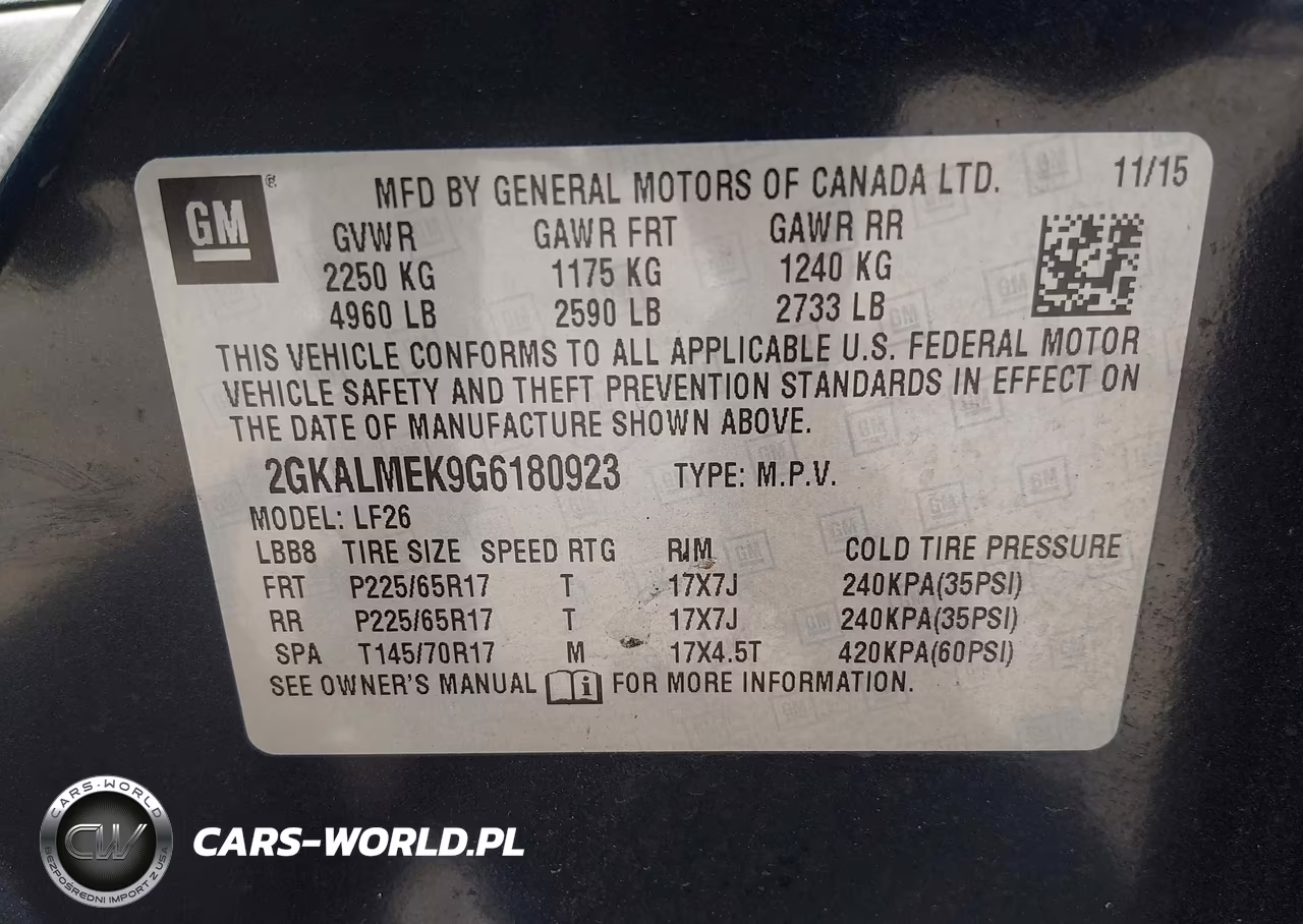 2016 GMC Terrain Sle-1 VIN:2GKALMEK9G6180923 - 9