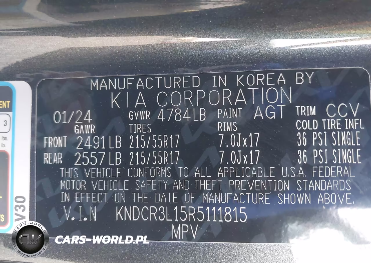 2024 Kia Niro Ev Wind VIN:KNDCR3L15R5111815 - 9