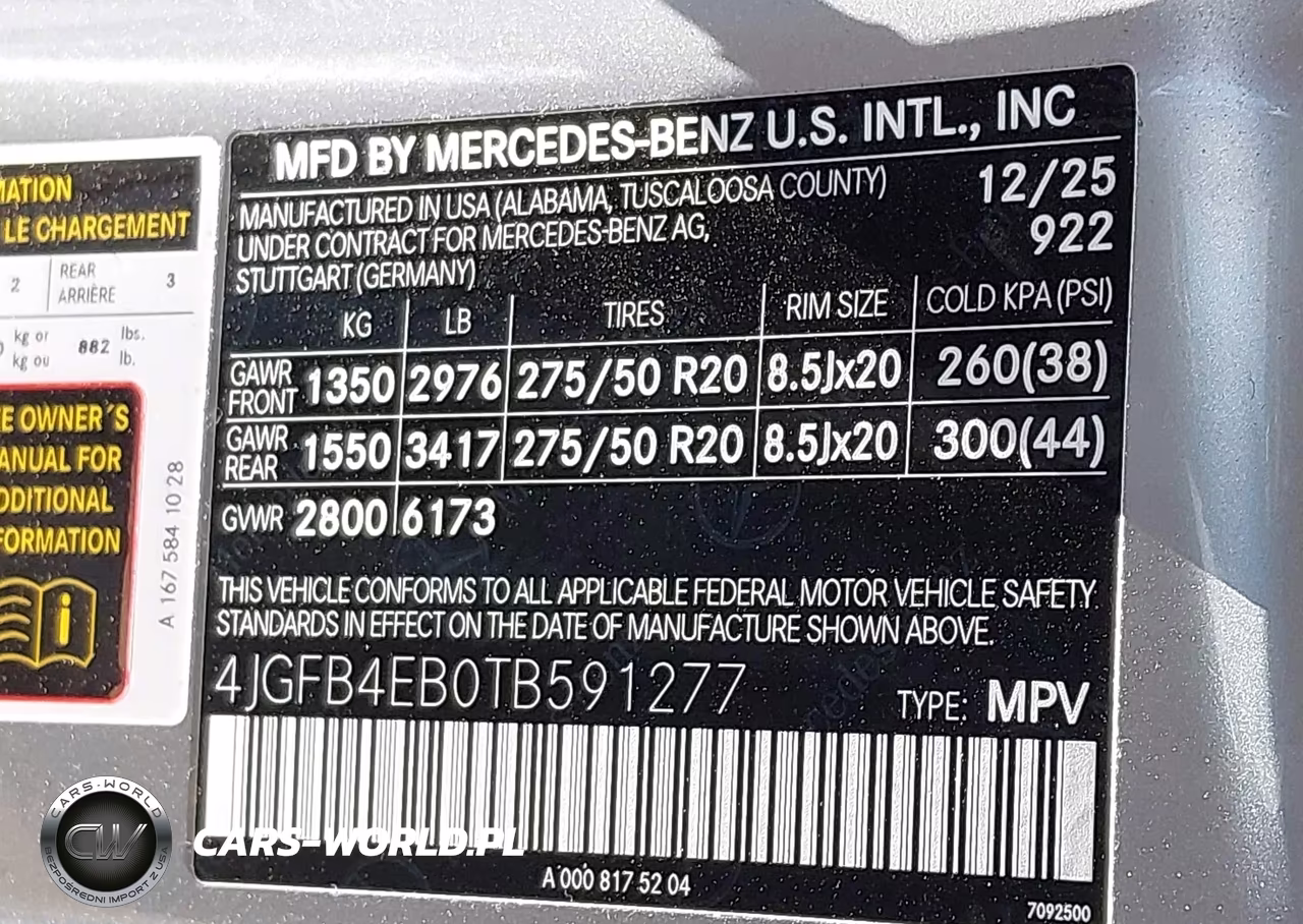 2026 Mercedes-Benz Gle 350 VIN:4JGFB4EB0TB591277 - 9